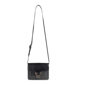 NWT Rachel Zoe Irim Crossbody Bag in Black Croc‎